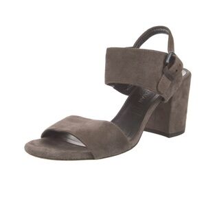 Stuart Weitzman Brown Suede Heels